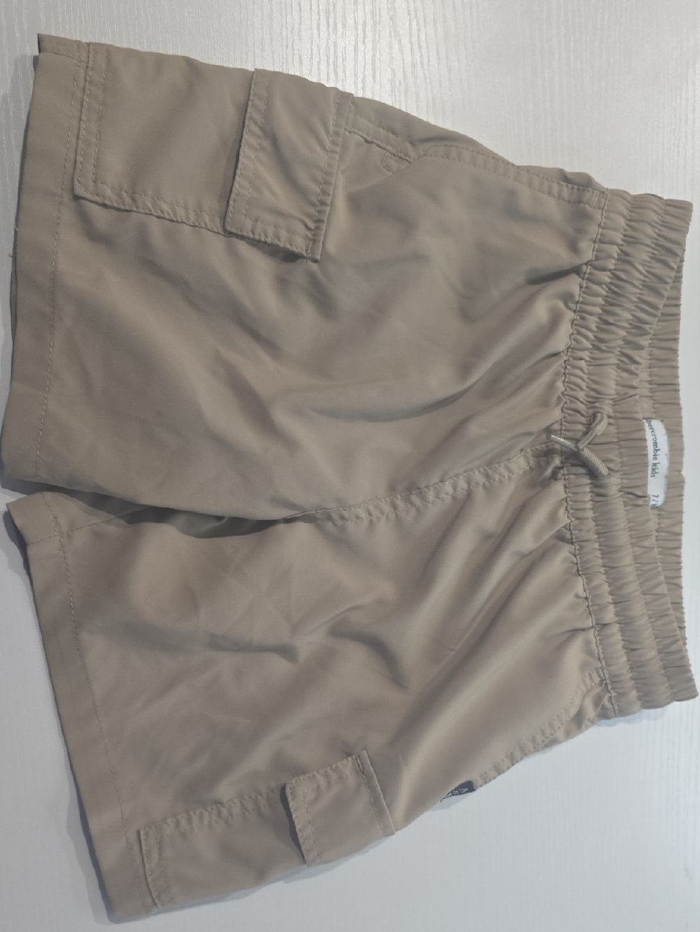 Abercrombie Kids Pull-on Cargo Khaki Pants 7/8 Boys EUC